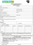 A1 Fiche d'inscription 2025